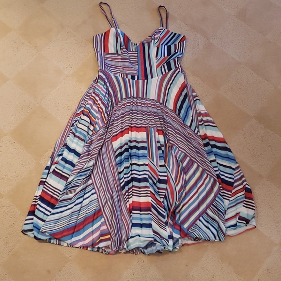Parker Magna Stripe Dress, Sz S - Picture 2 of 16